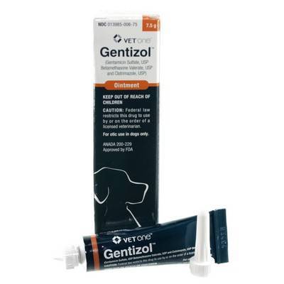 Gentizol Ointment for Dogs - Ear Infection Meds for Dogs | VetRxDirect