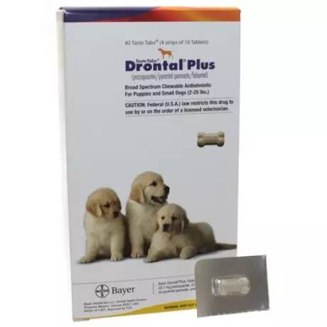 Drontal Plus Taste Tabs for Dogs Dewormer 22.7mg