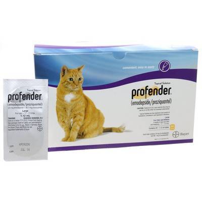 profender topical wormer for cats