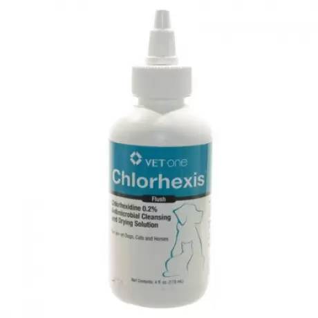 Chlorhexis Flush for Dogs and Cats 4oz