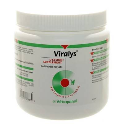Vetoquinol Viralys L-Lysine HCI Oral Gel Supplement for Cats 5 oz