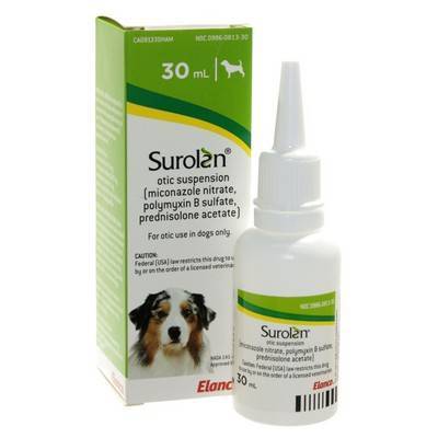 Surolan Otic Suspension for Ear Infections in Dogs