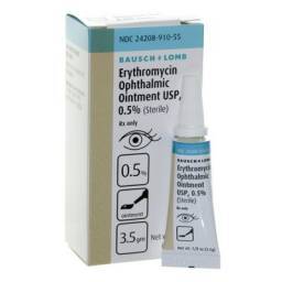 Erythromycin Eye Ointment, 0.5%; ?>